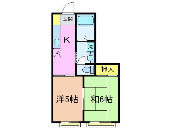 ルシエ－ル平野Ｃ棟の物件間取画像